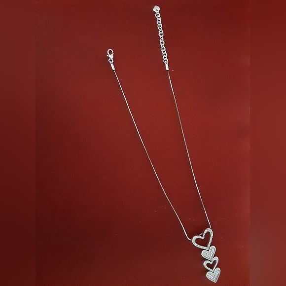 BRIGHTON 4 TIER HEART REVERSIBLE NECKLACE - Picture 4 of 5